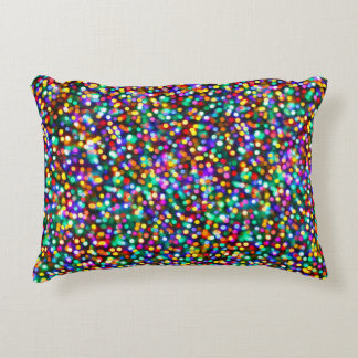 Ljus för julfödelsedaglycklig prydnadskudde