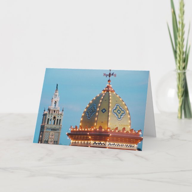 Ljus för Kansas City klubbhusPlaza Helgkort (Framsida)