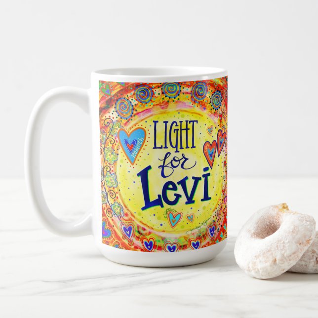 Ljus för Levi! Kaffe Mugg (Med munk)