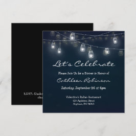 Ljus för murarljus för middagsfirande inbjudningar