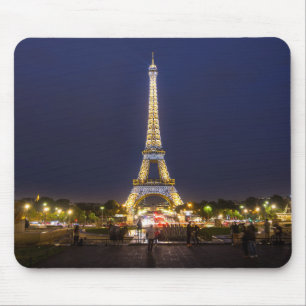 Ljus för Paris Eiffel tornnatt Musmatta