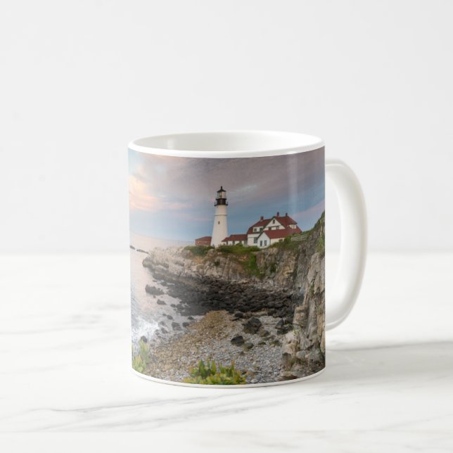 Ljus för Portland Head | Cape Elizabeth, ME Kaffemugg (Framsida höger)