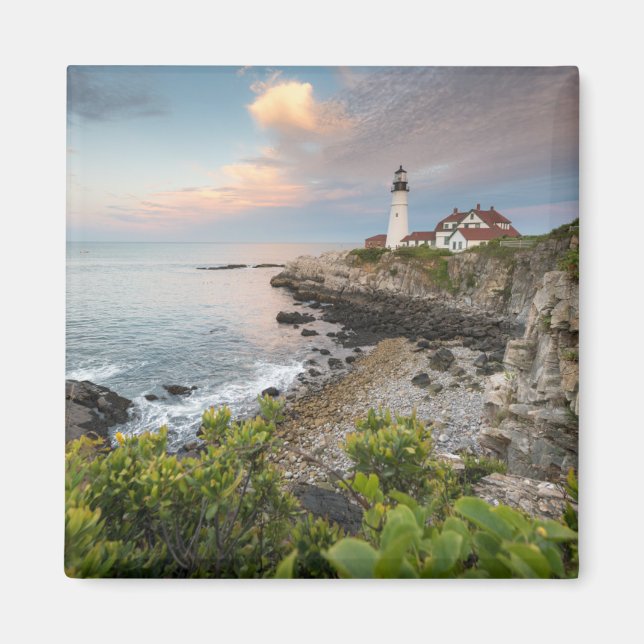 Ljus för Portland Head | Cape Elizabeth, ME Magnet (Framsidan)