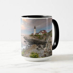 Ljus för Portland Head   Cape Elizabeth, ME Mugg