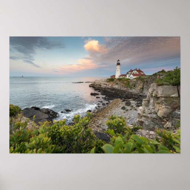 Ljus för Portland Head | Cape Elizabeth, ME Poster (Framsidan)