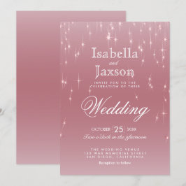 Ljus för Ro Guld Star Inbjudningar