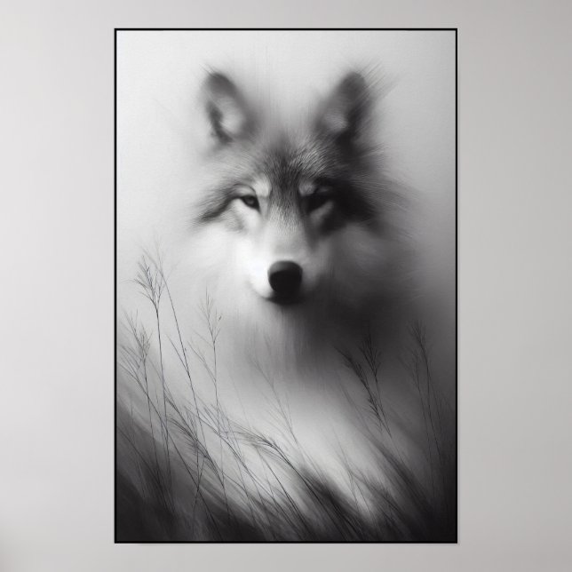 Ljus för tyst Varg under Blek Poster (Framsidan)