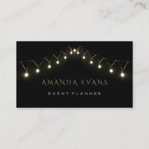 Ljus för vit för bröllophändelsePlanner Sparkly Visitkort