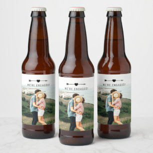 Ljus foto FÖRLOVNING Beer-etikett Ölflaska Etikett