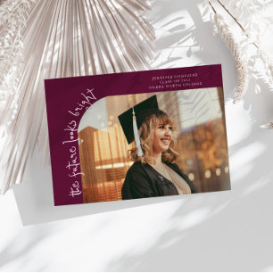 Ljus framtid Cranberry Böjd Foto Meddelande