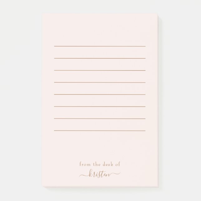 Ljus  från Anpassningsbarnas skrivbord Linjerat st Post-it Block (Framsida)