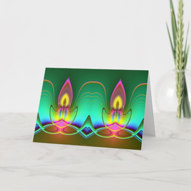 Ljus från förra hälsning / anteckningskort (Framsida)