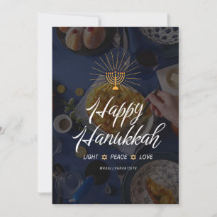 Ljus Fred Kärlek Hanukkah Inbjudan
