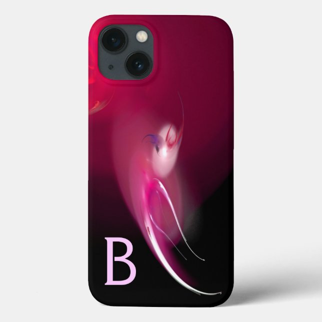 LJUS FUCHSIA BLACK ABSTRAKT MONOGRAM FÖR FUCHSIA/R (Baksida)
