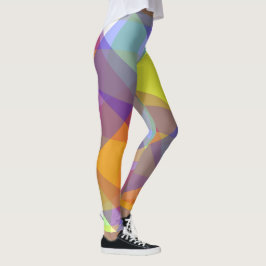 Ljus geometrisk - Leggings