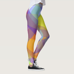 Ljus geometrisk - Leggings