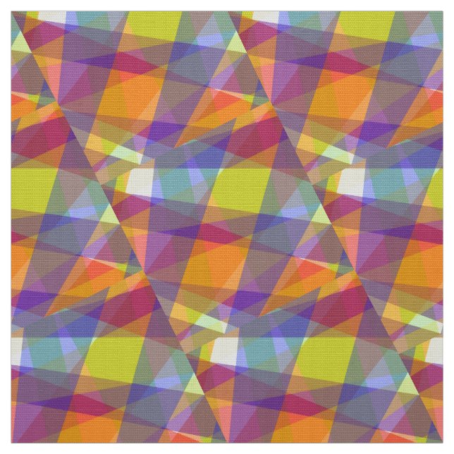 Ljus geometrisk - polyester vävduk tyg (Provkarta)