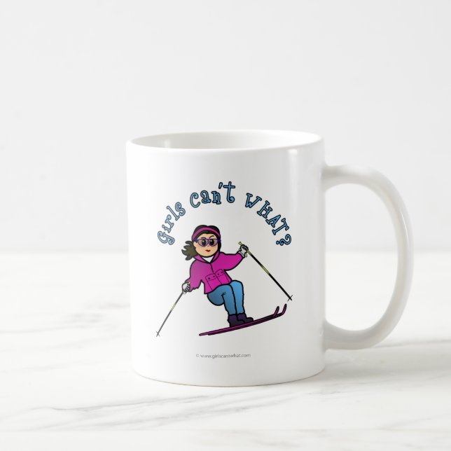 Ljus Girl Snö Skickar Kaffemugg (Höger)