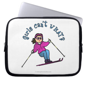 Ljus Girl Snö Skickar Laptop Sleeve