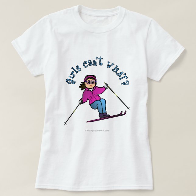 Ljus Girl Snö Skickar Tröja (Design framsida)