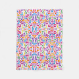 Ljus Glad påsk Bunny Watercolor Blankett Fleecefilt