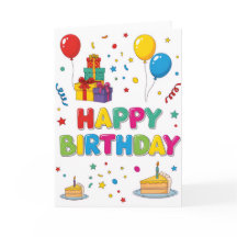 Ljus & Glad Tecknad “Grattis på födelsedagen” -kor