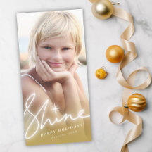 Ljus Glans Handskrift Skript Guld Ombre Foto