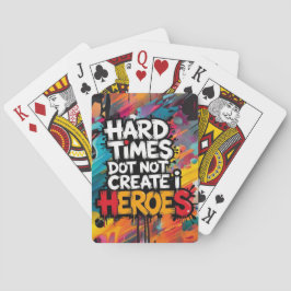 Ljus Glidande Typografiska Skapa Hjältar Casinokort