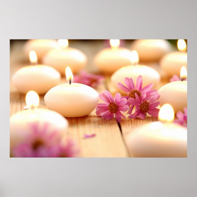 Ljus, golv och blommor, kollage av frusen fred poster (Framsidan)