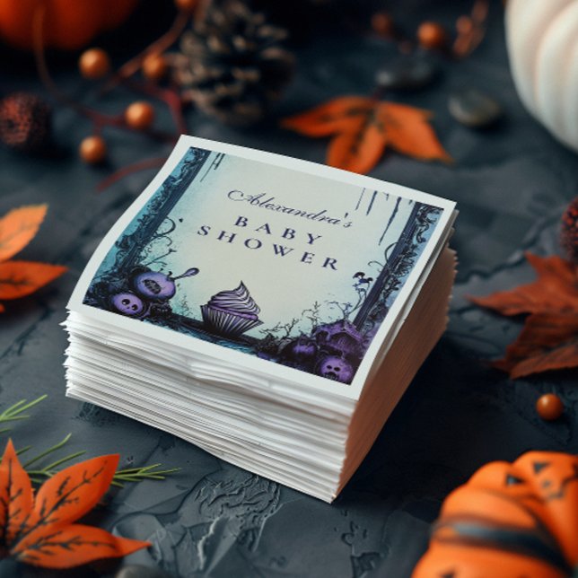 Ljus gotisk Halloween-bebis-fest Pappersservett (Skapare uppladdad)