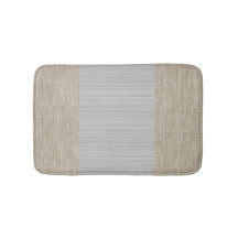 Ljus grått beige burlap vågrät rand mat