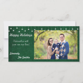 Ljus grön 8x4 för glad helgvintagestjärna julkort