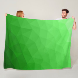 Ljus grön gradient geometrisk nätstruktur ljus mön fleecefilt