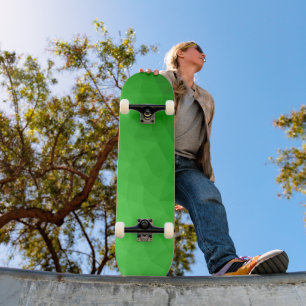 Ljus grön gradient geometrisk nätstruktur ljus mön mini skateboard bräda 18,5 cm
