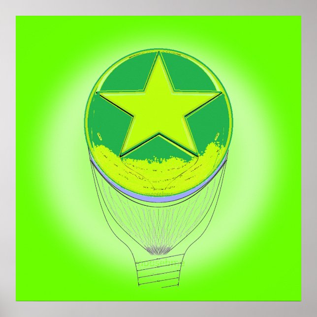 Ljus Grönt för Lime Eclipse Poster (Framsidan)