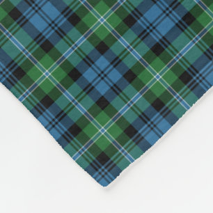 Ljus Grönt och Blå pingsten Lyon Tartan Fleecefilt