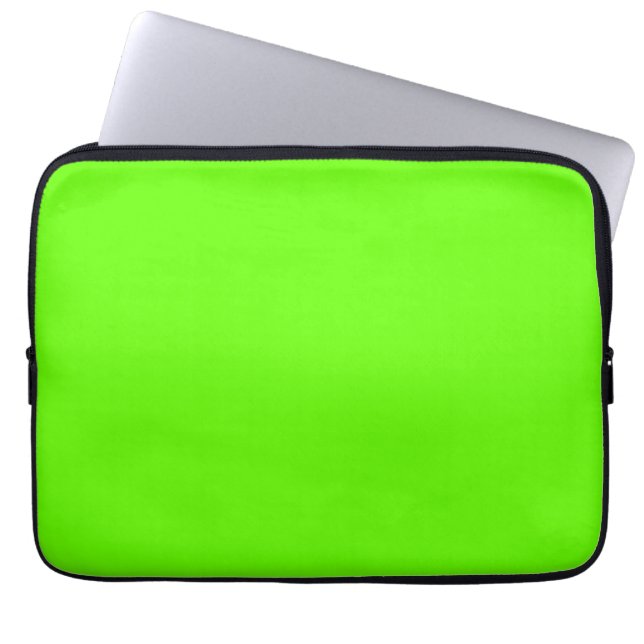Ljus grönt (solid färg) laptop fodral (Framsidan)