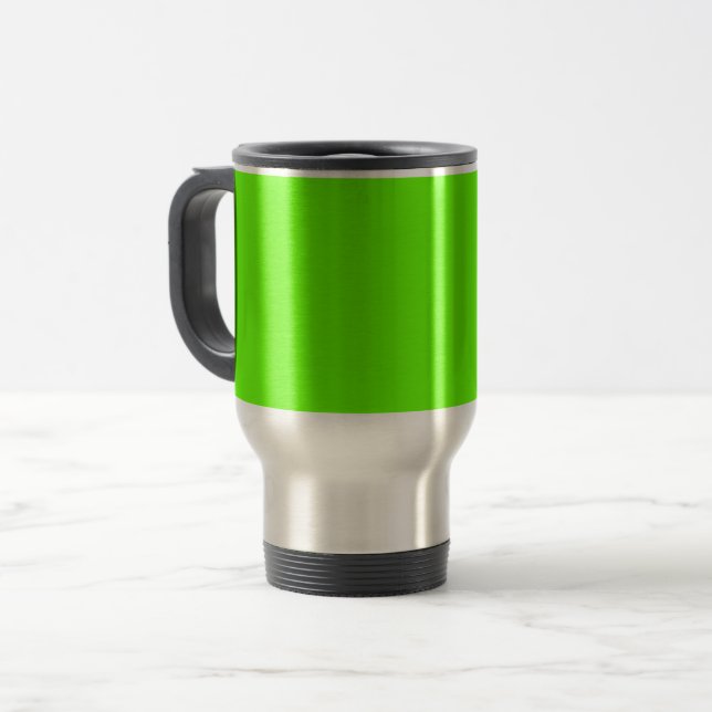 Ljus grönt (solid färg) resemugg (Framsida vänster)