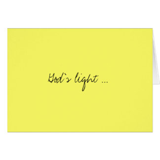 Ljus gud… hälsningskort