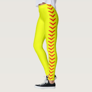 Ljus gul byxor för Fastpitch softballdamasker