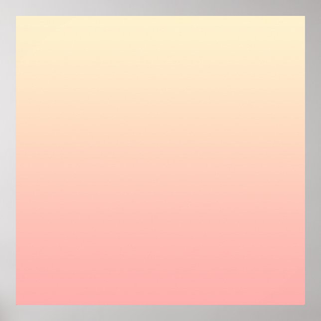 Ljus gul och rosa gradient poster (Framsidan)