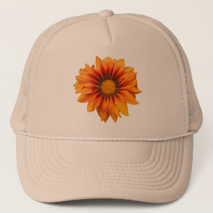 Ljus gul-orange gradient blomma utskuren keps