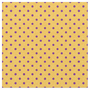 Ljus gul & purpurfärgad polka dots tyg