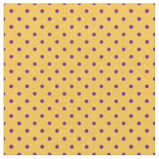 Ljus gul & purpurfärgad polka dots tyg