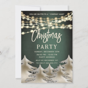 ljus guld, bolagsjul party inbjudningar