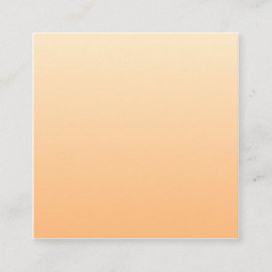 Ljus Gult och Orange Färg-övertoning Fyrkantigt Visitkort
