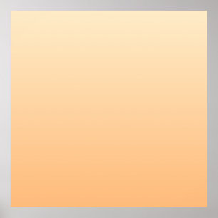 Ljus Gult och Orange Färg-övertoning Poster