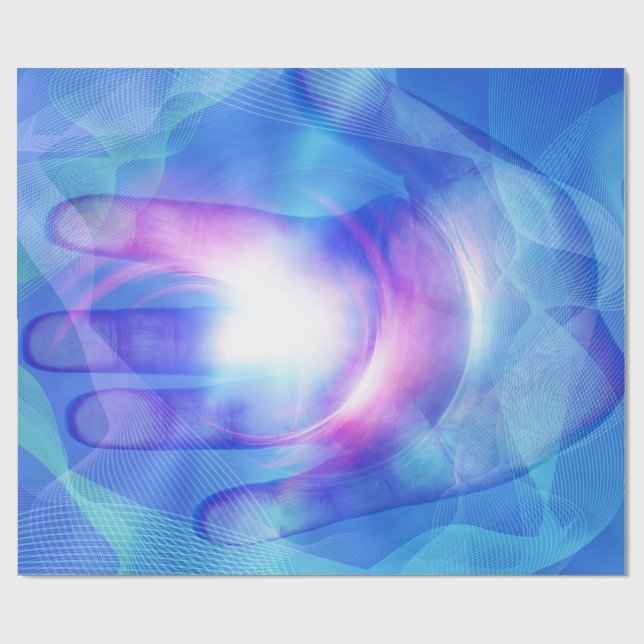 Ljus hand presentpapper (Platt)