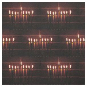 Ljus Hanukkah Fabric-festival Tyg