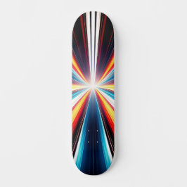 Ljus Hastighetsränder Konst Mini Skateboard Bräda 18,5 Cm
